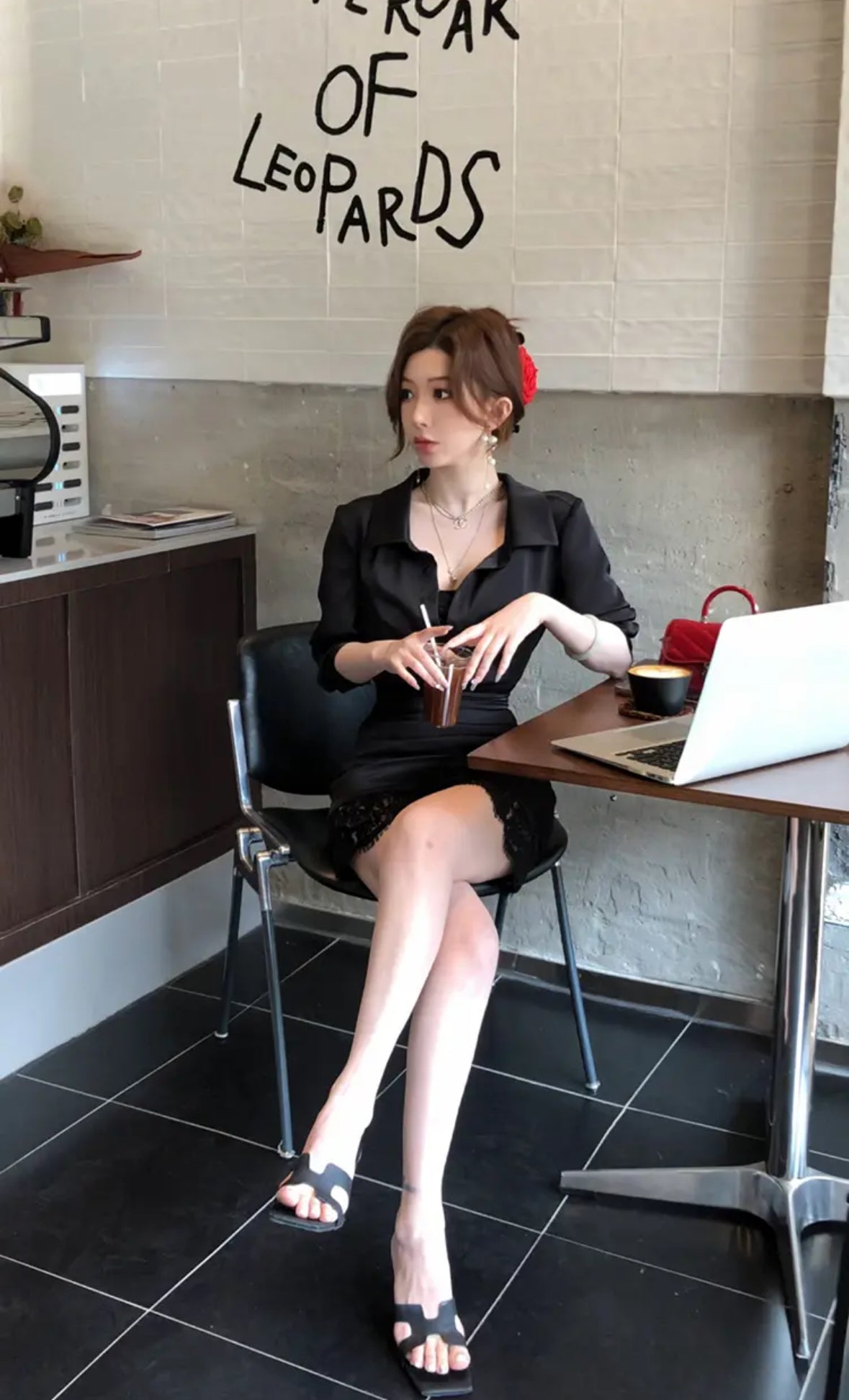 珀尔衬衫裙 法式高级感气质收腰系带衬衫裙 French Elegant Waist-Tie Shirt Dress