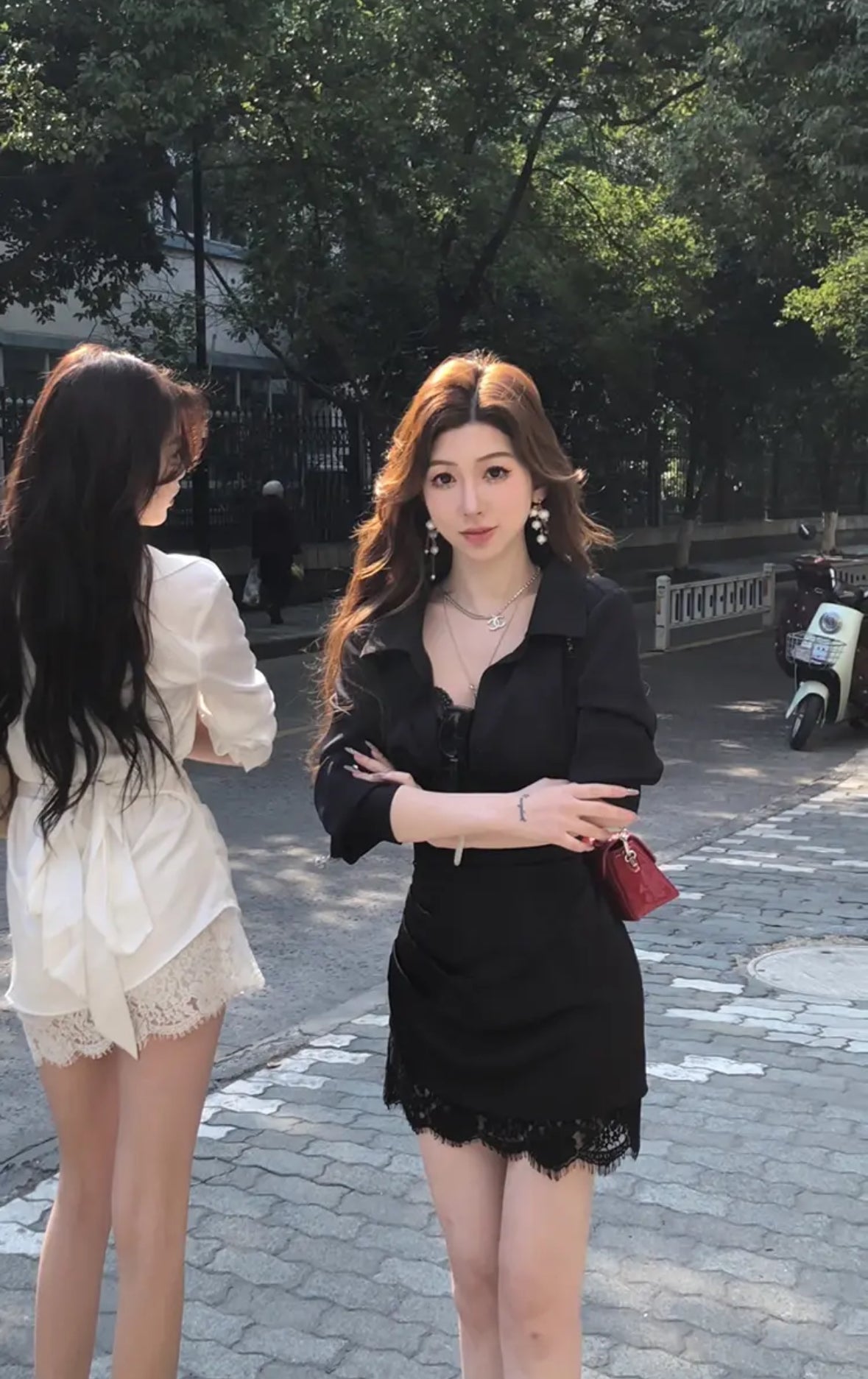 珀尔衬衫裙 法式高级感气质收腰系带衬衫裙 French Elegant Waist-Tie Shirt Dress