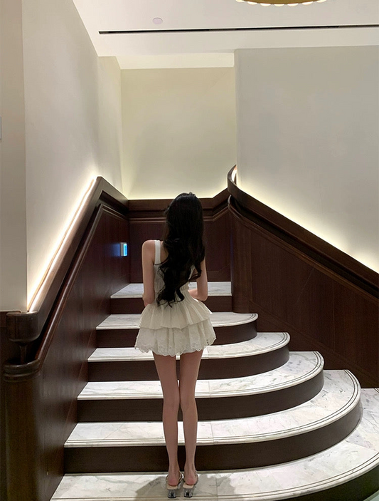 芭蕾风语 双拉链设计感吊带上衣 Ballet Whisper Double-Zipper Design Camisole Top