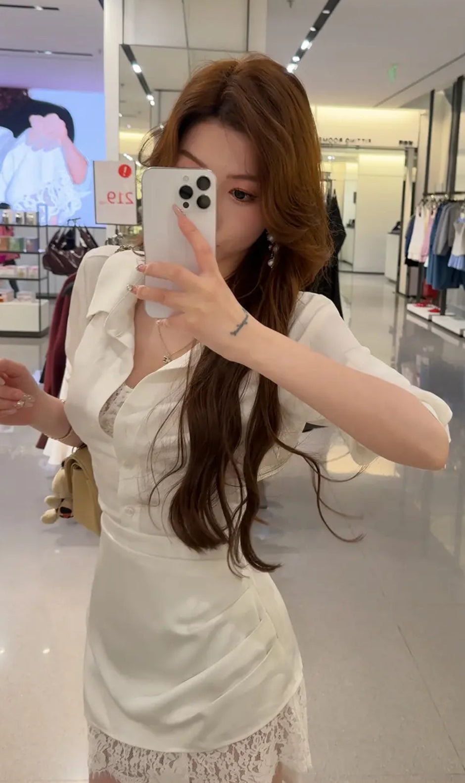 珀尔衬衫裙 法式高级感气质收腰系带衬衫裙 French Elegant Waist-Tie Shirt Dress