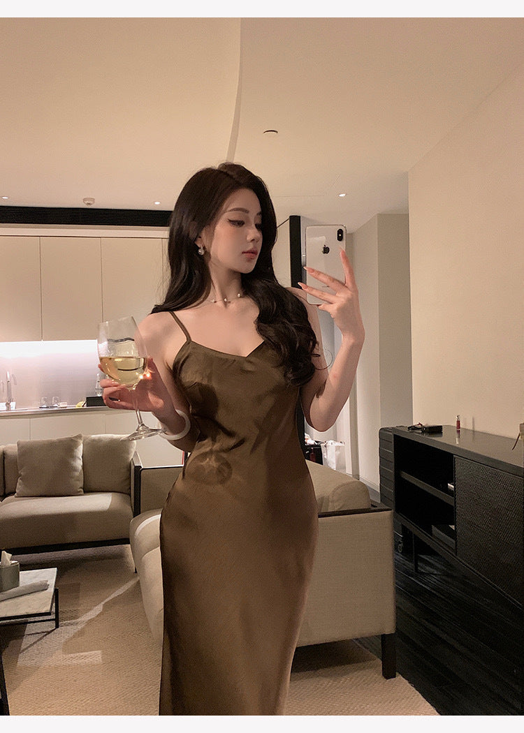 美拉德 法式显瘦名媛高端鱼尾连衣裙 French Slimming Elegant Mermaid Dress