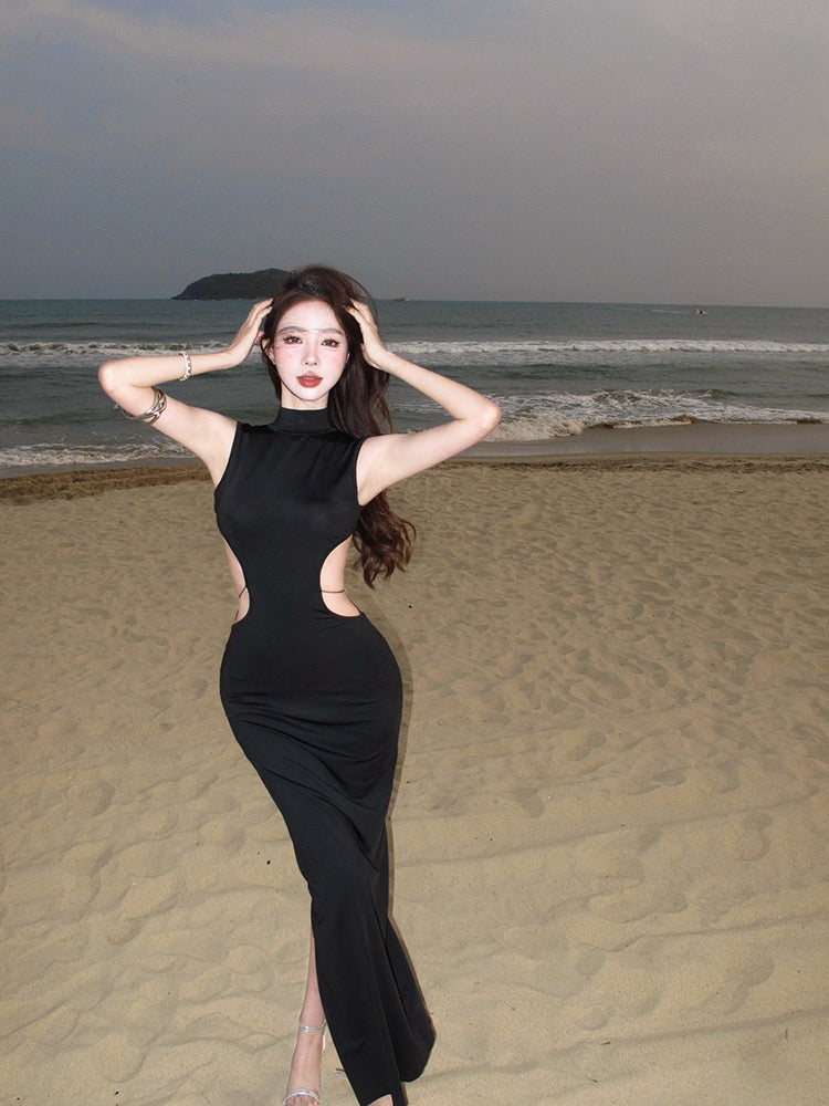 背影杀手 辣妹露背蝴蝶结连衣裙 Backless Killer Babe Dress with Bow Detail