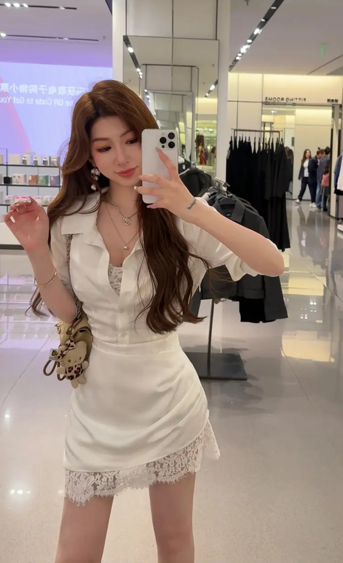 珀尔衬衫裙 法式高级感气质收腰系带衬衫裙 French Elegant Waist-Tie Shirt Dress