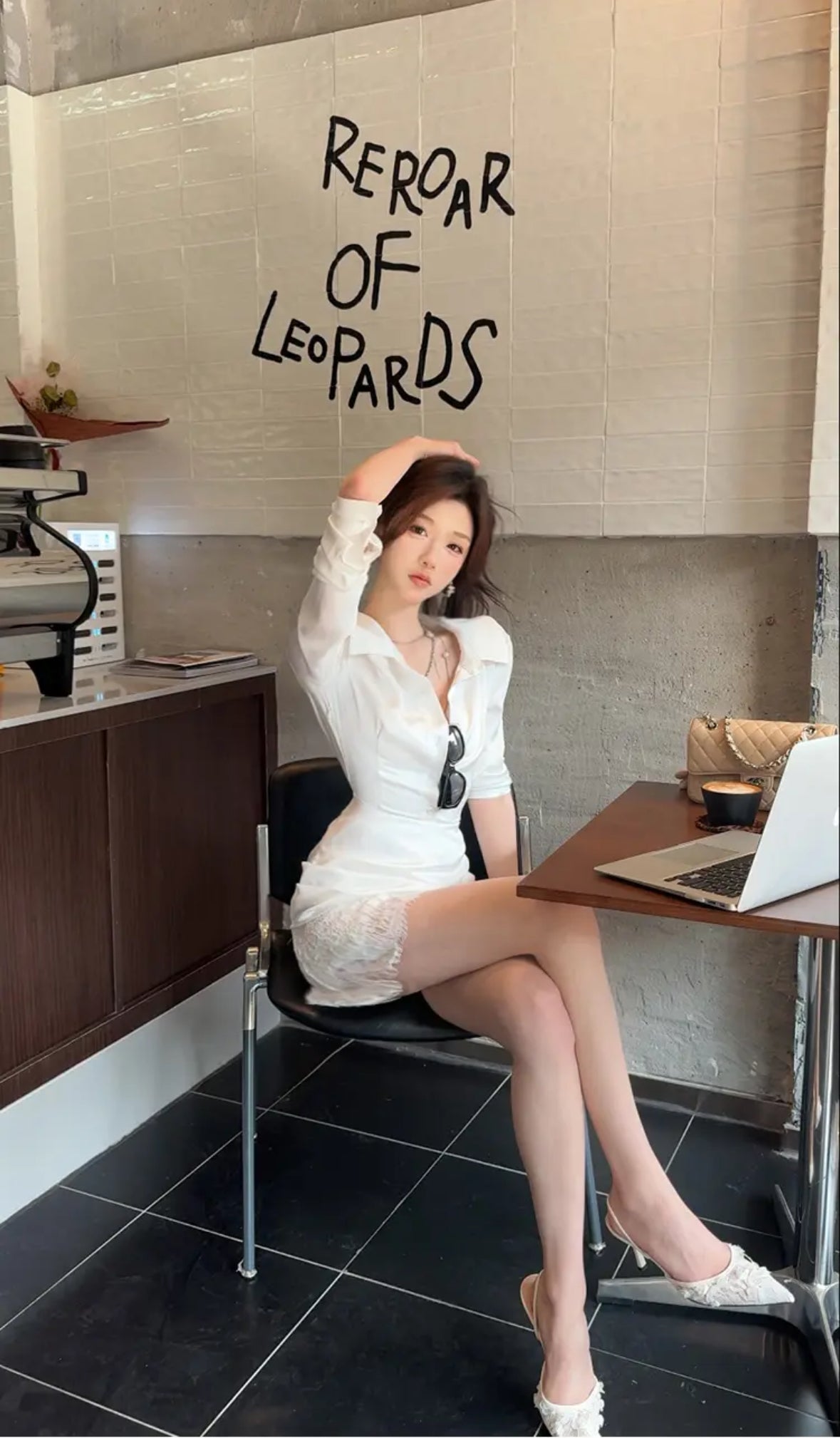珀尔衬衫裙 法式高级感气质收腰系带衬衫裙 French Elegant Waist-Tie Shirt Dress