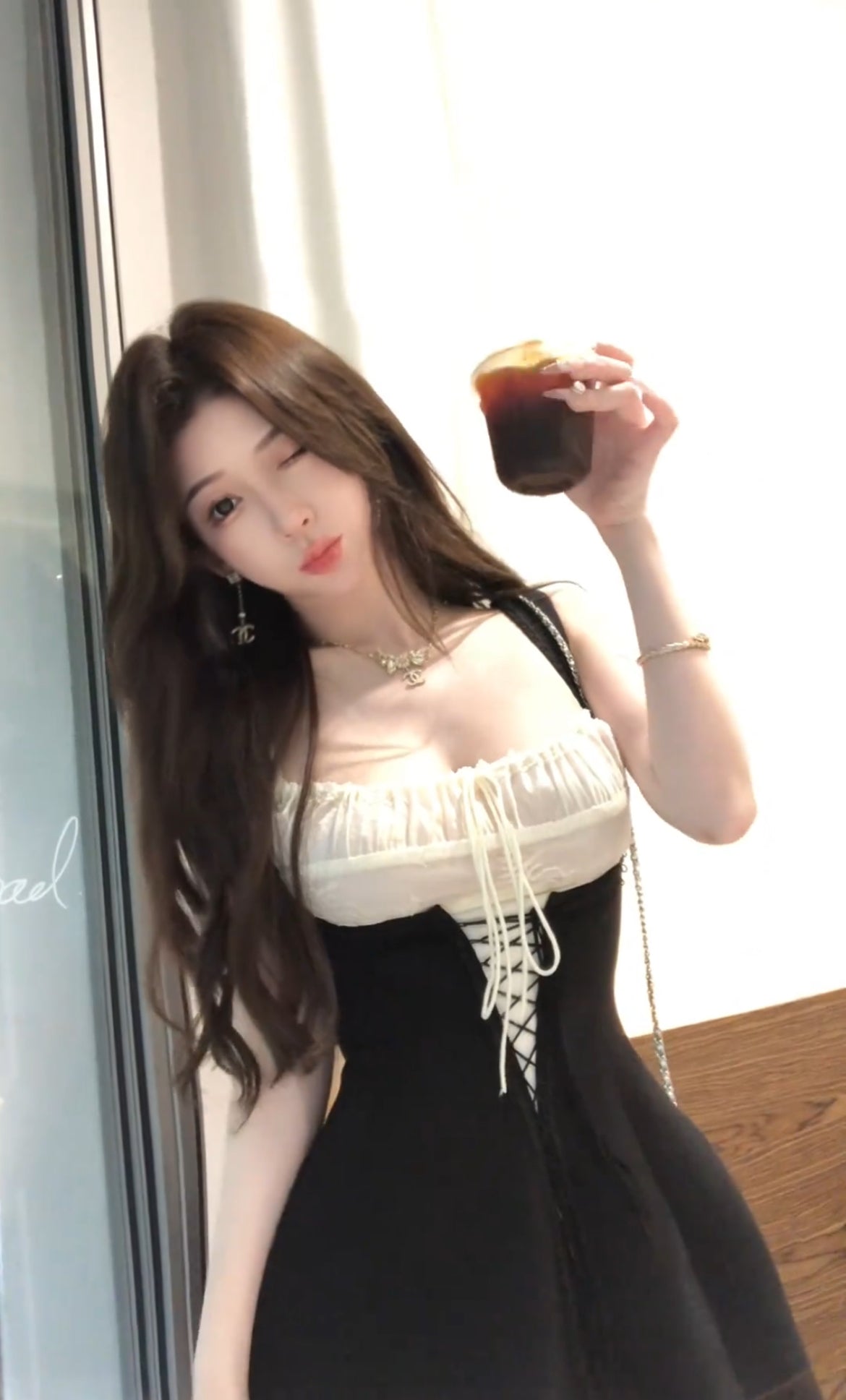 栗子甜心 法式甜心两件式连衣裙 Chestnut Sweetheart – French-Style Two-Piece Sweetheart Dress