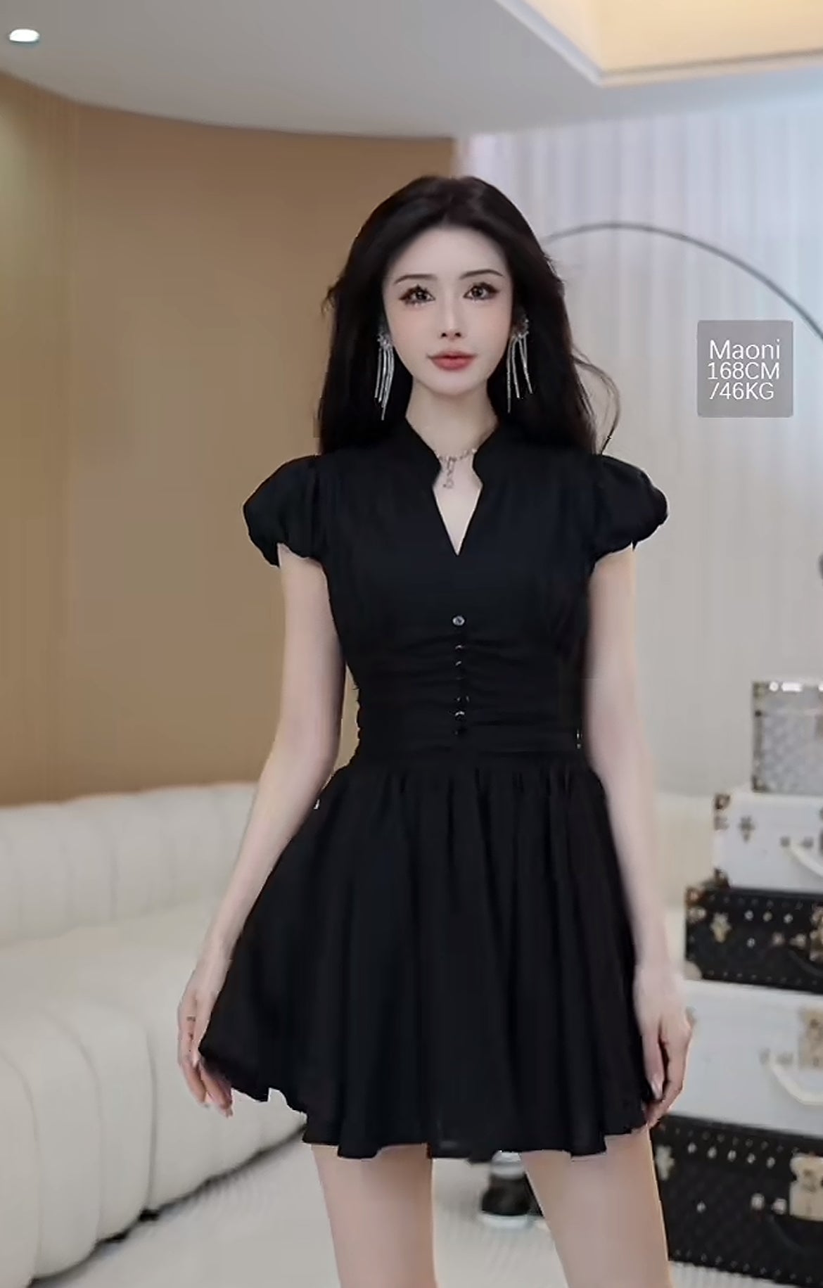 天鹅美颈 显瘦显白收腰连衣裙 Swan Neck Slimming Waist-Defining Flattering and Brightening Dress