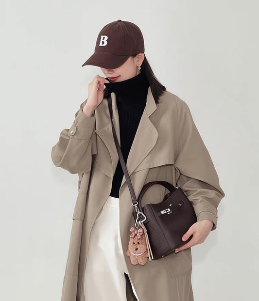 凯丽水桶包 Keilly Structured Pebbled Top Handle Bag