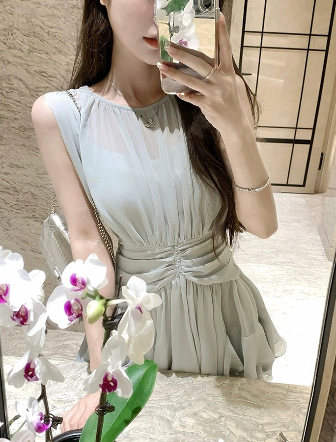 调感岛屿 气质雪纺连衣裙 Mood Island Elegant Chiffon Dress