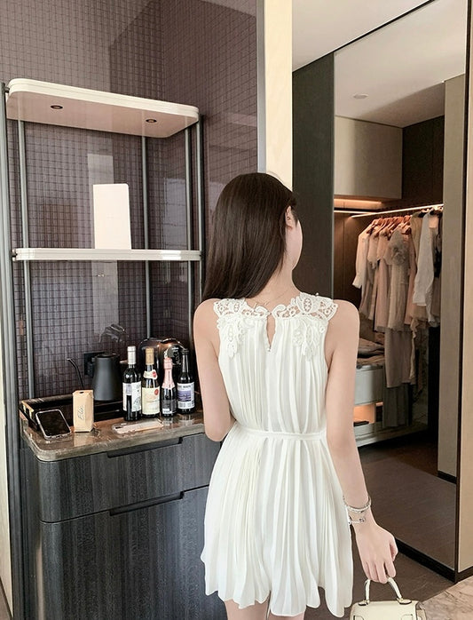 霜花凝梦 短款性感蕾丝连衣裙 Frosted Blossom Dream Short Sexy Lace Dress