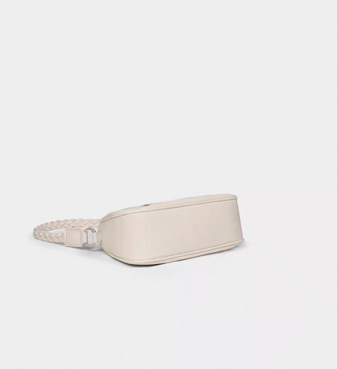 Cloud Candy Pleated Slouchy Crossbody Bag - White