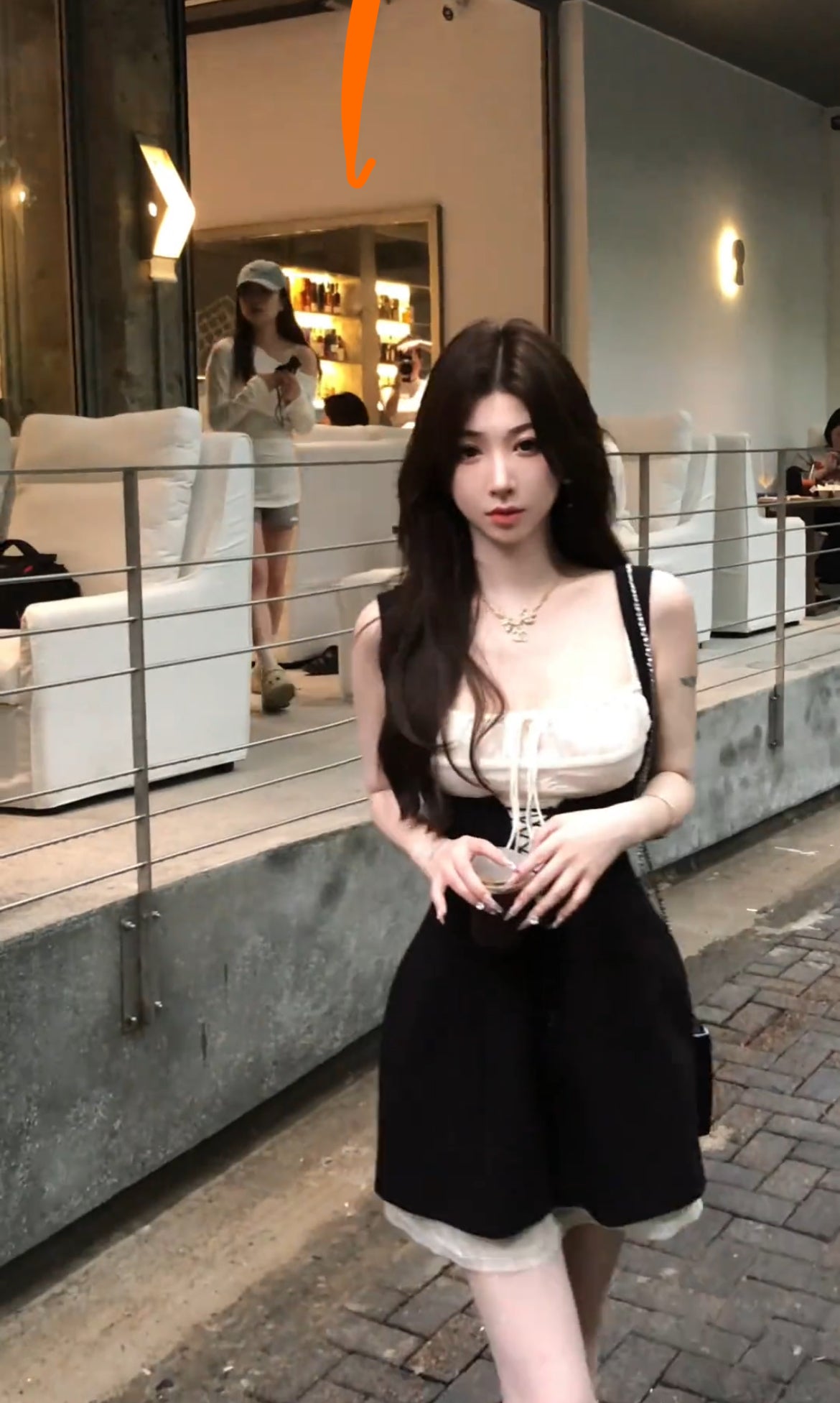 栗子甜心 法式甜心两件式连衣裙 Chestnut Sweetheart – French-Style Two-Piece Sweetheart Dress
