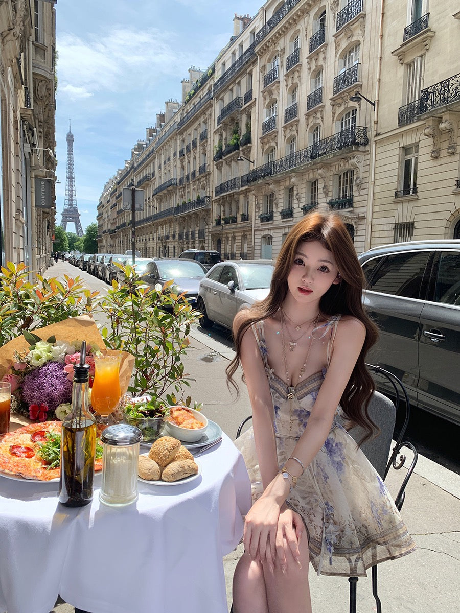 生日小礼裙 法式甜美高级感收腰连衣裙 Birthday Mini Dress – French Sweet Style, Elegant Cinched-Waist Design