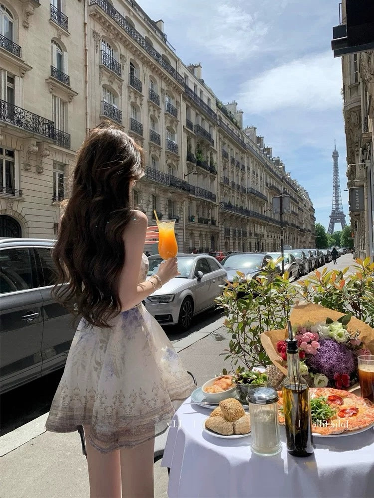 生日小礼裙 法式甜美高级感收腰连衣裙 Birthday Mini Dress – French Sweet Style, Elegant Cinched-Waist Design