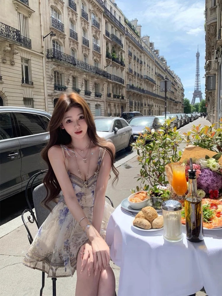 生日小礼裙 法式甜美高级感收腰连衣裙 Birthday Mini Dress – French Sweet Style, Elegant Cinched-Waist Design