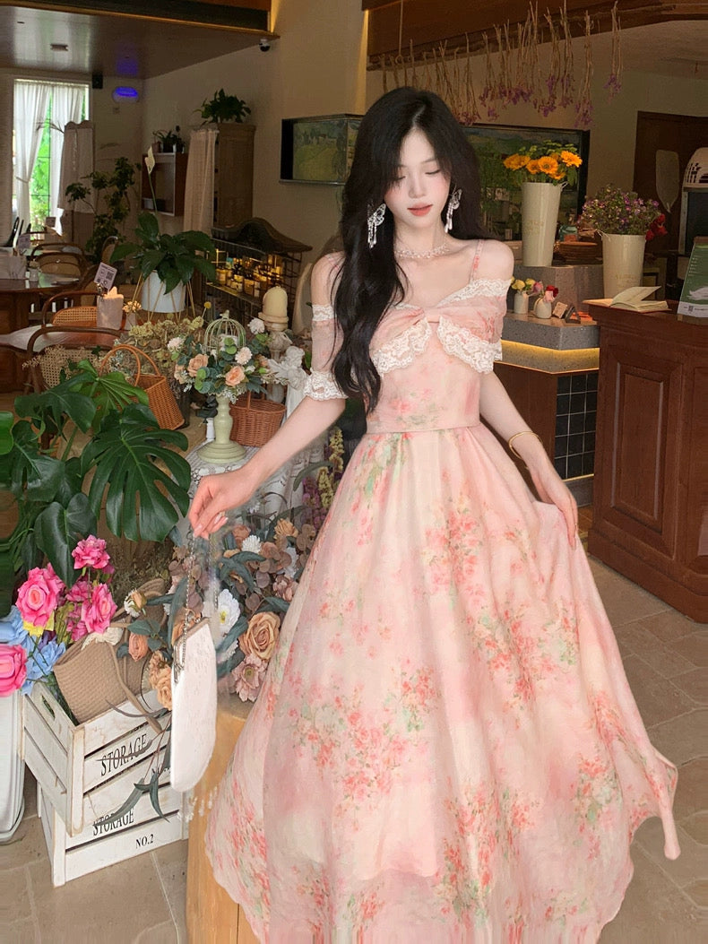 晨曦沁芳 气质浪漫碎花连衣裙 Morning Dew Floral Dress – Elegant & Romantic Style