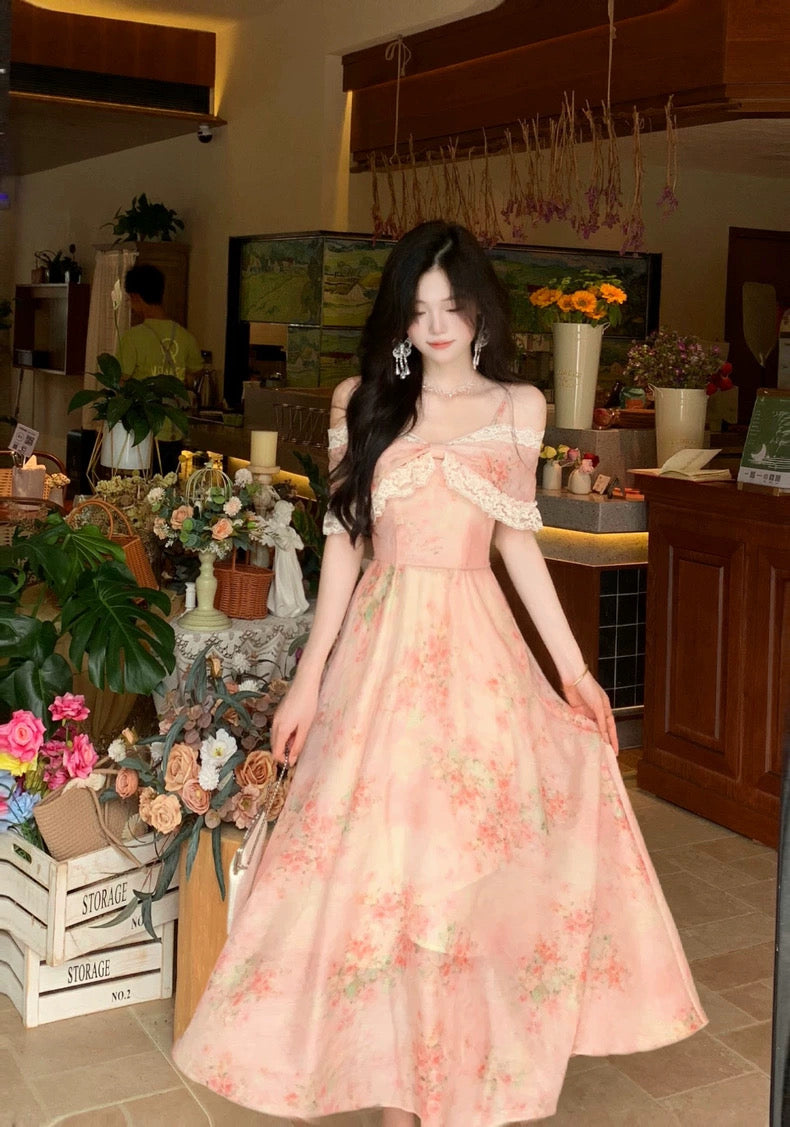 晨曦沁芳 气质浪漫碎花连衣裙 Morning Dew Floral Dress – Elegant & Romantic Style