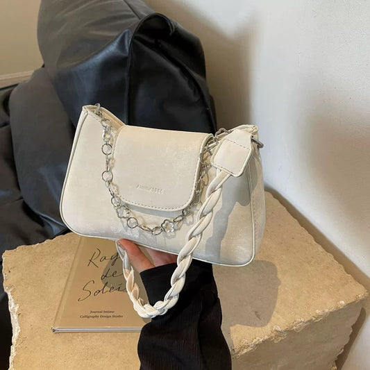 Korean-Style Minimalist Chic Small Square Shoulder Bag