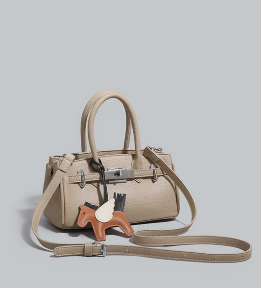 Love Letter Birkin Platinum Versatile Pebbled Top-Handle Bag