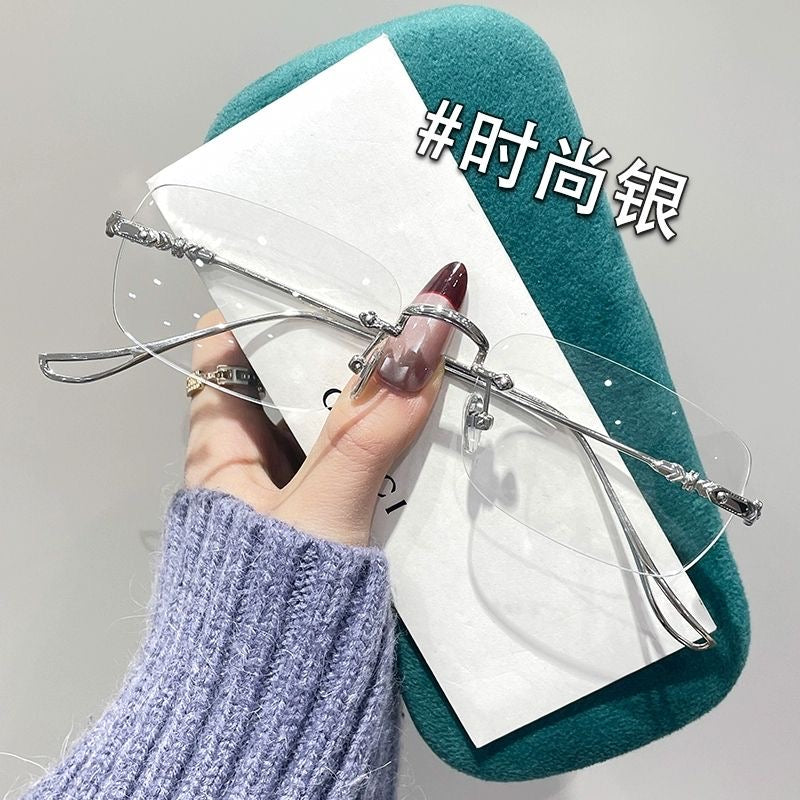 御姐无度 金丝无边框眼镜 An irresistible mature woman with rimless gold frame glasses