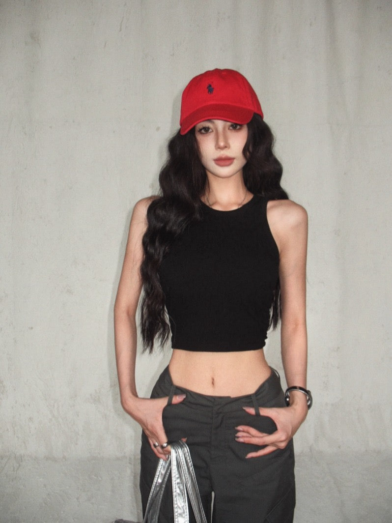 热辣如她 带胸垫镂空露背上衣 Hot Like Her Padded Cutout Backless Top