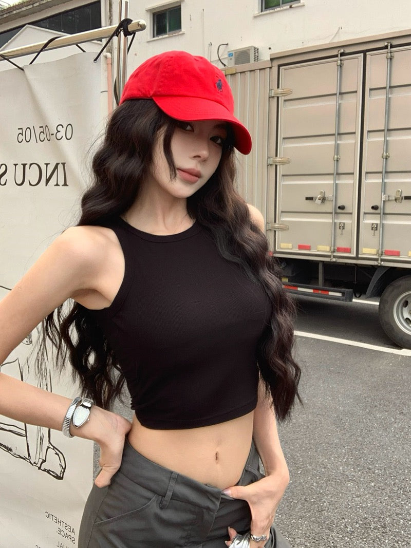 热辣如她 带胸垫镂空露背上衣 Hot Like Her Padded Cutout Backless Top