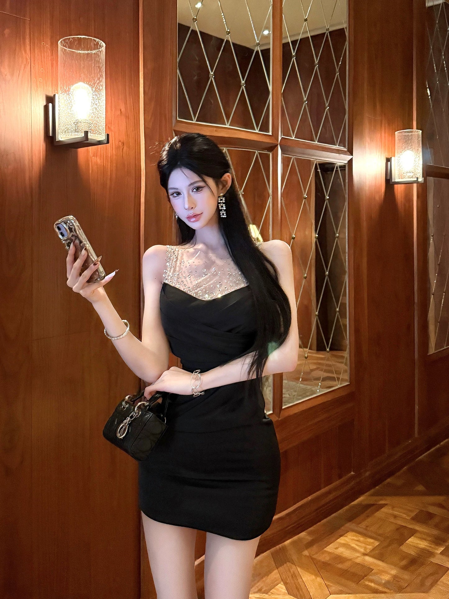 绮色流年 法式网纱包臀裙性感连衣裙 Gorgeous Years · French Tulle Bodycon Sexy Dress