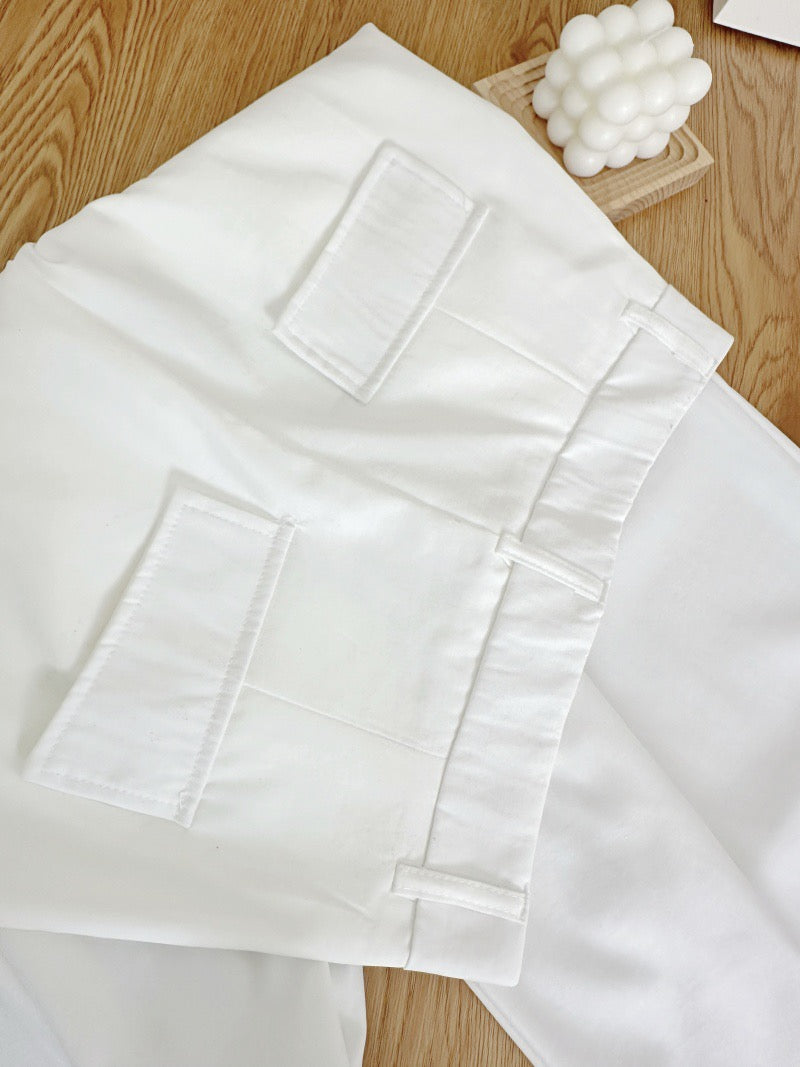 轻轻悠 休闲裤舒适垂感阔腿裤 Qingqingyou Relaxed Drape Wide-Leg Lounge Pants