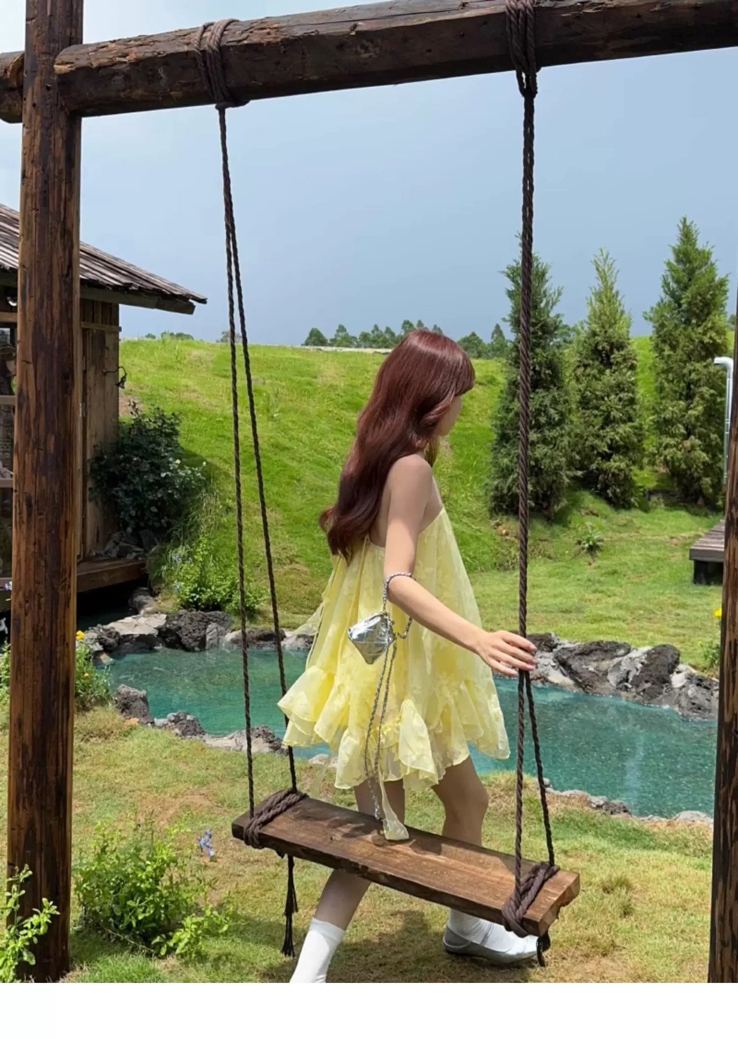 夏日多巴胺 荷叶露背度假连衣裙 Dopamine Summer Ruffled Backless Vacation Dress