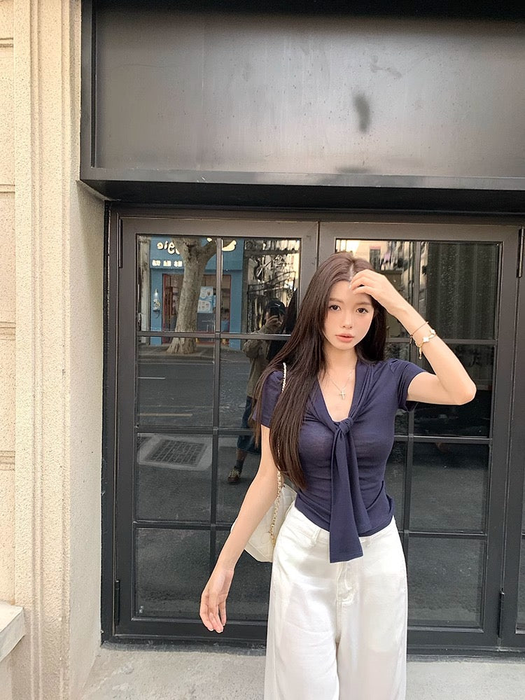 宅女佩佩 休闲系层次感百搭简约上衣 Homebody Peipei | Casual Layered Look Versatile Minimalist Top