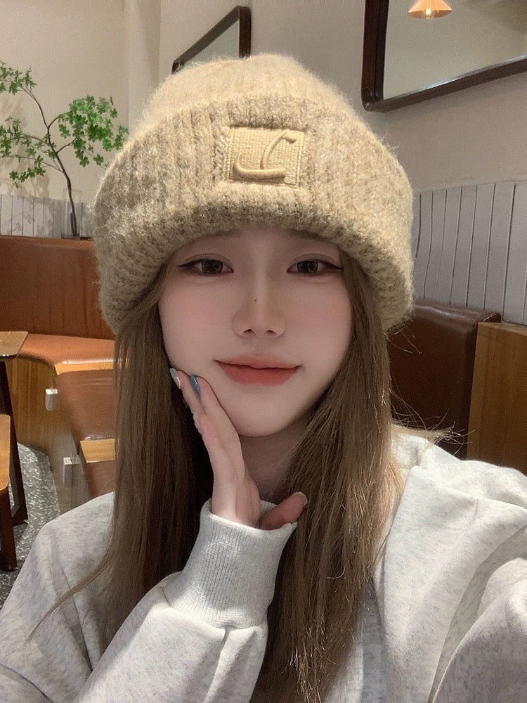 雪花秘籍 秋冬粗毛保暖堆堆帽 Snowflake Secret Winter Thick Knit Warm Slouchy Beanie