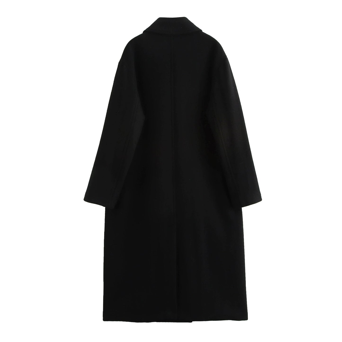 赫本魅力 毛呢秋冬中长款大衣 Hepburn Elegance Wool Blend Mid-Length Coat for Fall/Winter