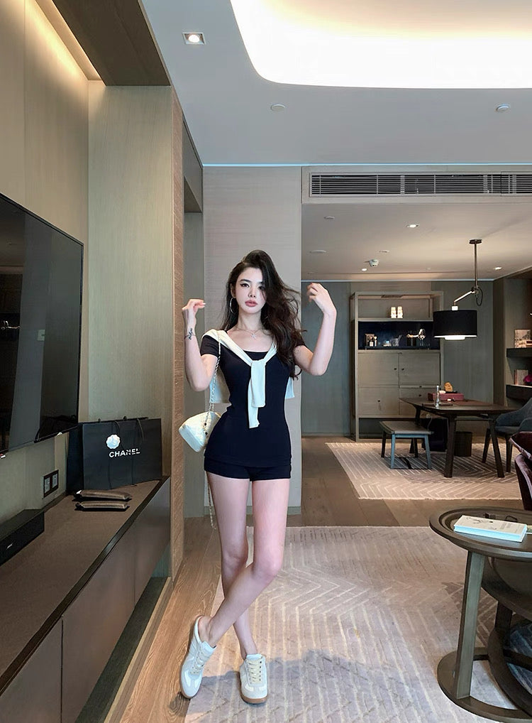 极简少女 气质轻熟简约三件套 Minimalist Girl – Elegant & Effortless 3-Piece Set