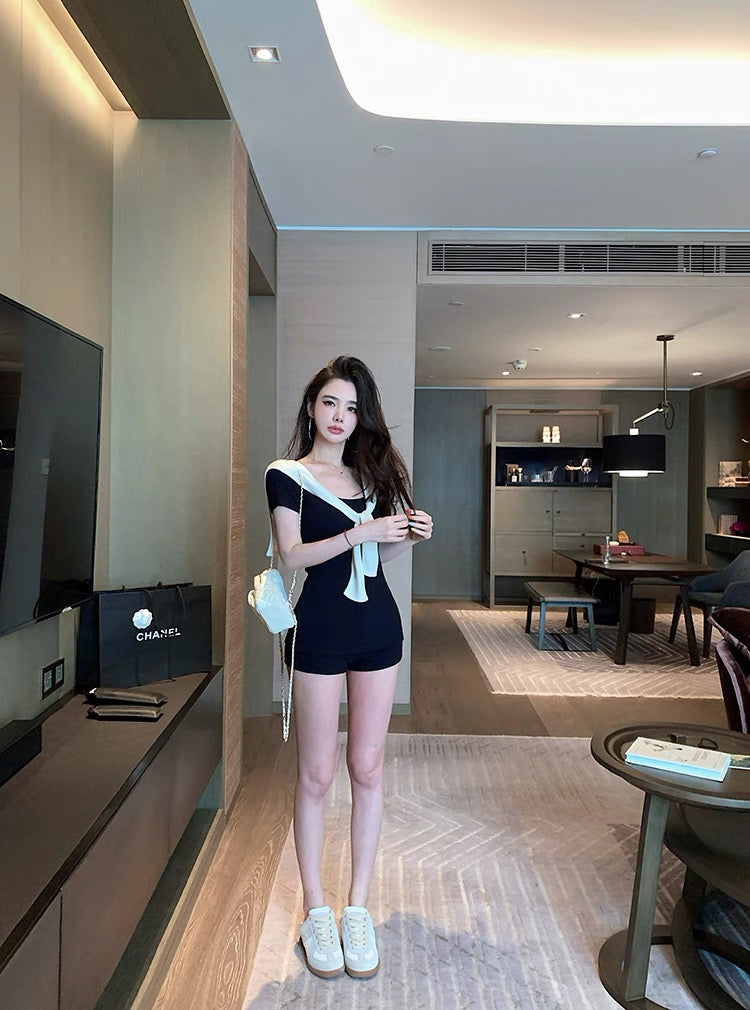 极简少女 气质轻熟简约三件套 Minimalist Girl – Elegant & Effortless 3-Piece Set