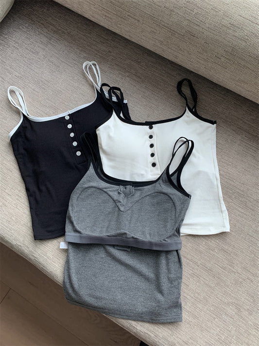 心愿清单 修身百搭双肩带背心上衣 Wishlist Slim Fit Versatile Double-Strap Tank Top