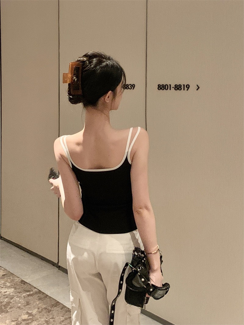 心愿清单 修身百搭双肩带背心上衣 Wishlist Slim Fit Versatile Double-Strap Tank Top