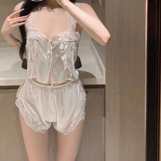 洛曼宫廷 复古宫廷蕾丝睡衣套装Loman Palace Vintage Lace Sleepwear Set