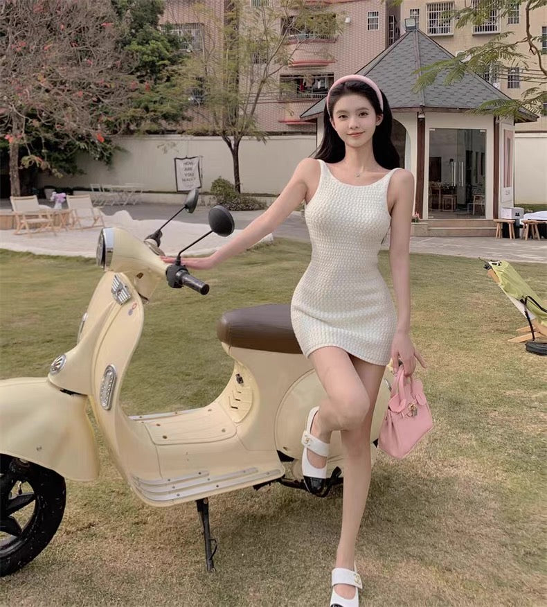 巴厘岛恋人 性感露背白色连衣裙 Bali Lover Sexy Backless White Dress