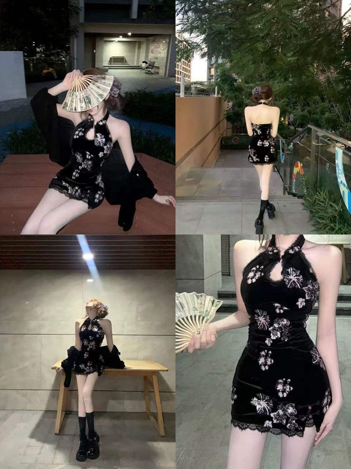 军阀太太 新中式旗袍连衣裙➕开衫 Warlord’s Lady – New Chinese Style Qipao Dress with Cardigan