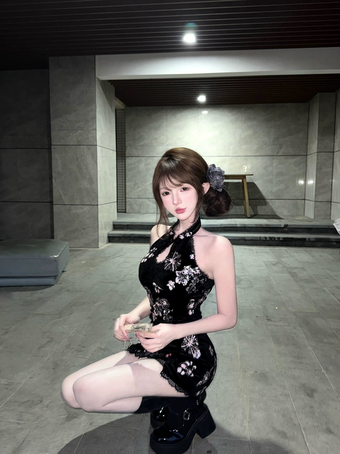 军阀太太 新中式旗袍连衣裙➕开衫 Warlord’s Lady – New Chinese Style Qipao Dress with Cardigan
