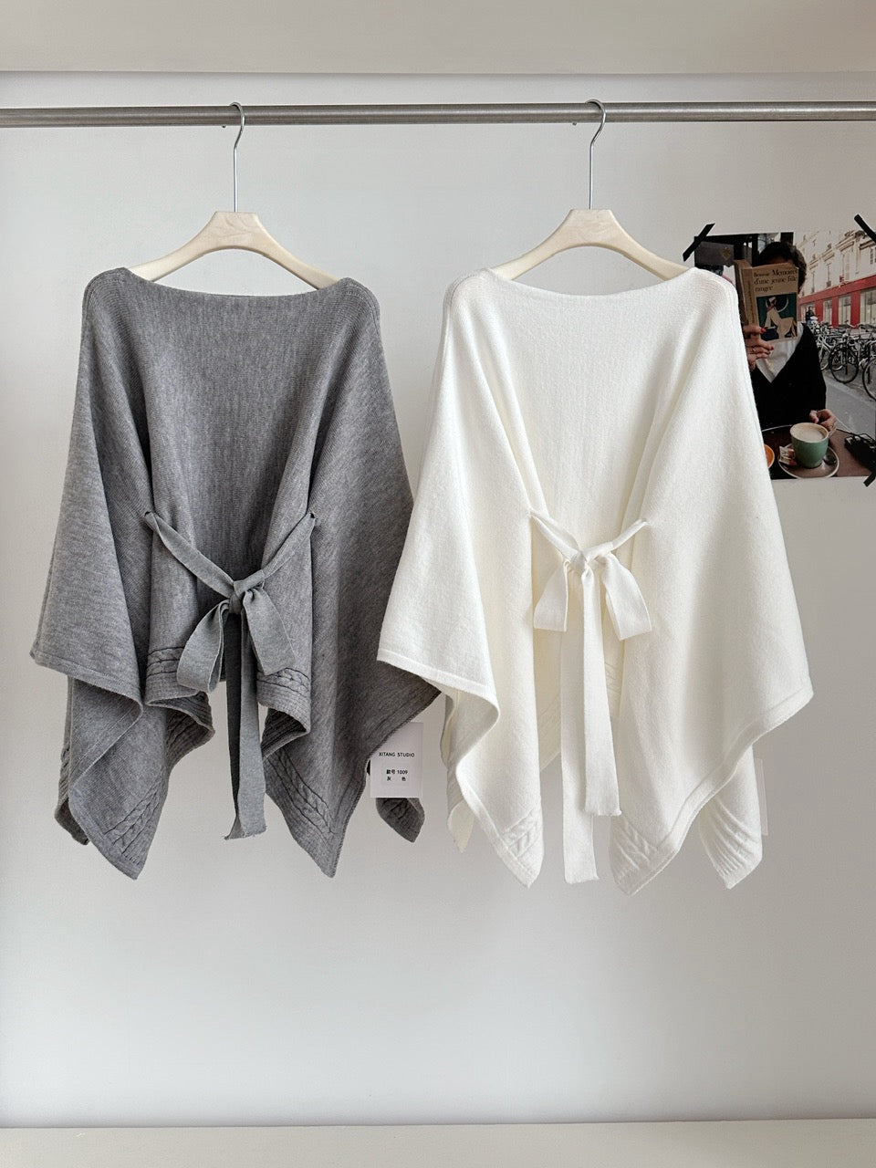 富士气质 奢感小富婆针织斗篷上衣 Fujisan Elegance Luxe Little Rich Lady Knitted Cape Top