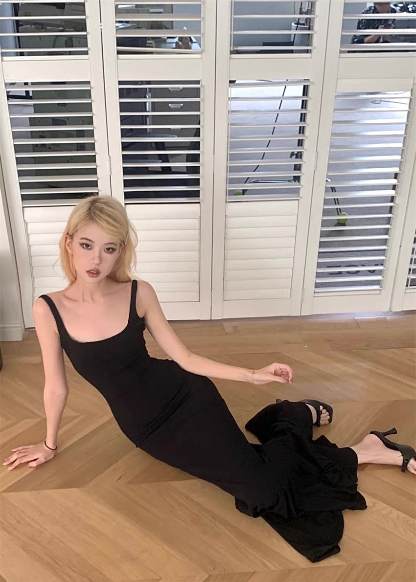 步步生莲 纯欲风修身性感连衣裙 Elegant Seductive Slim-Fit Dress with Pure Desire Aesthetic