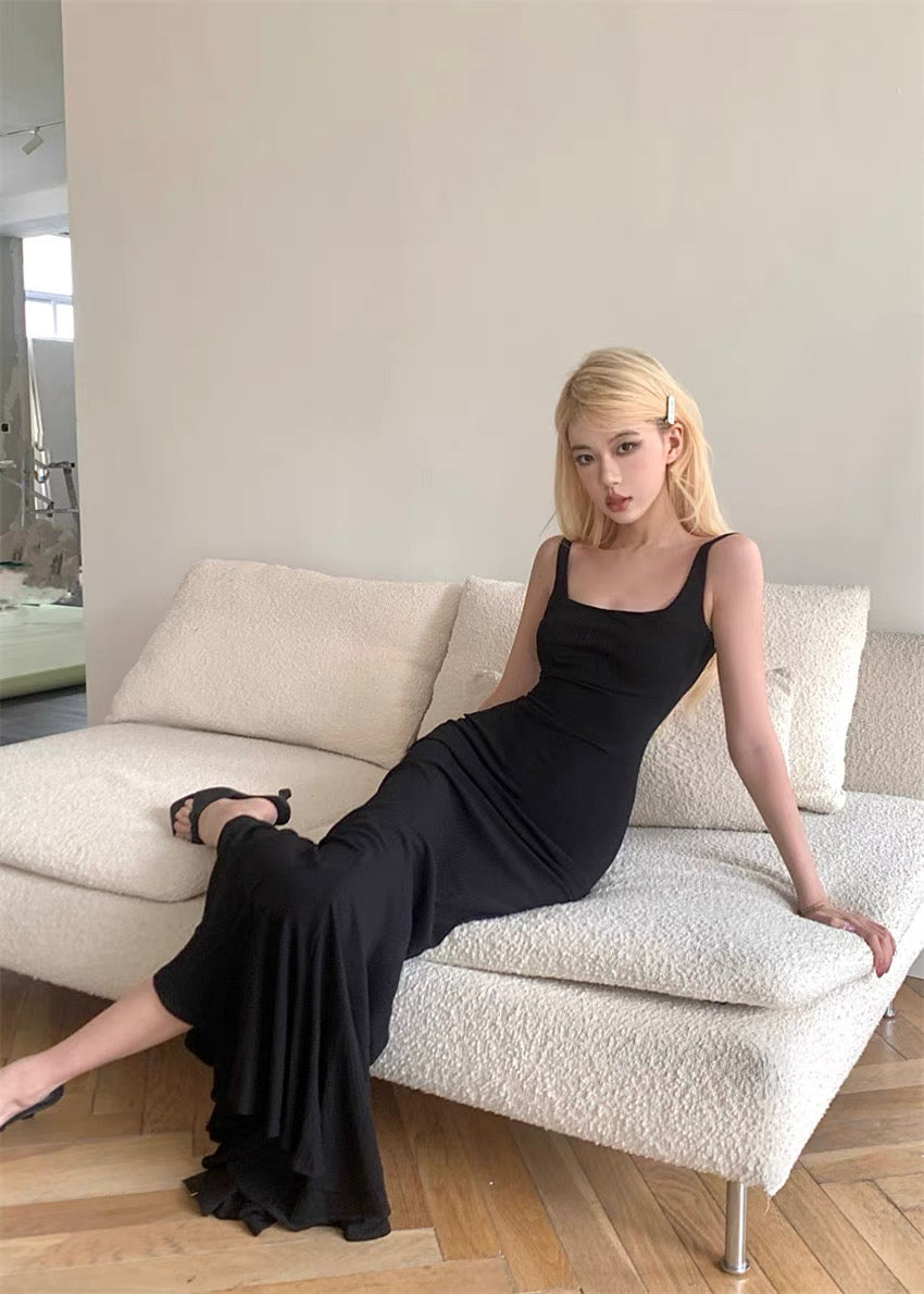步步生莲 纯欲风修身性感连衣裙 Elegant Seductive Slim-Fit Dress with Pure Desire Aesthetic
