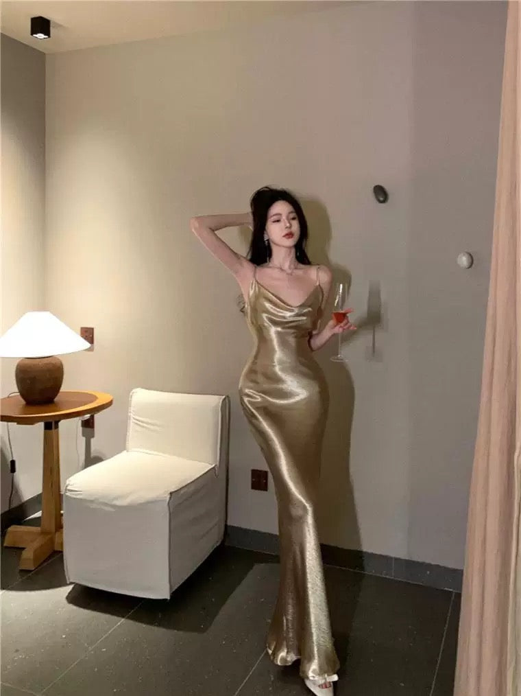纸醉金迷 气质名媛露背小礼裙 Glamorous Socialite Backless Cocktail Dress