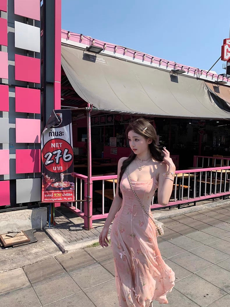 自由浪漫 折叠穿法花瓣连衣裙 Free-Spirited Romantic Petal Dress with Foldable Styling