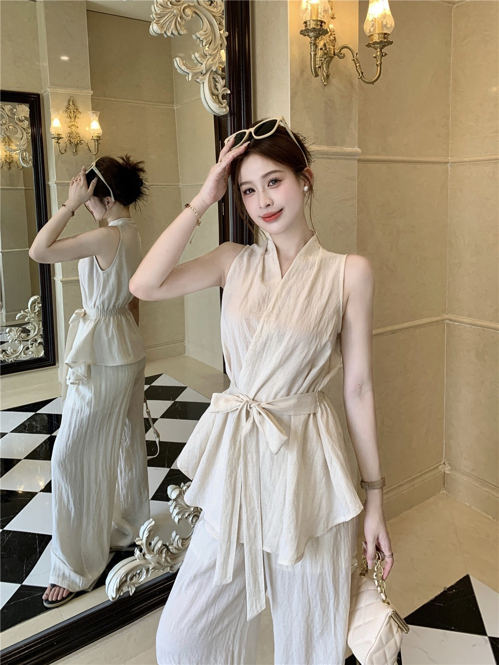盛夏花期 松弛感韩系套装 Midsummer Bloom Relaxed Korean-Style Outfit