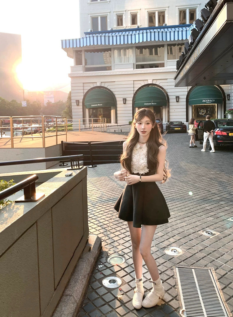 约会香蜜 赵露思同款战衣无袖/长袖连衣裙 Romantic Date Honey – Zhao Lusi Inspired Sleeveless/Long Sleeve Dress