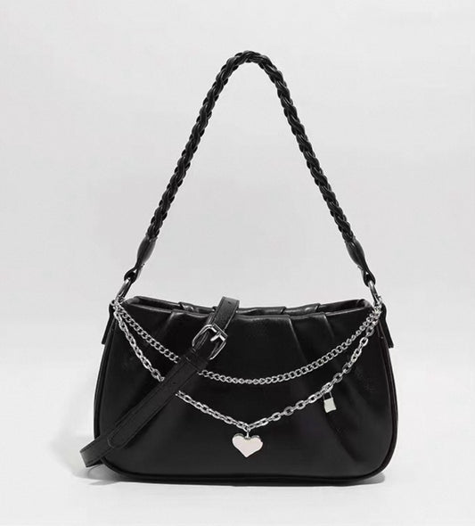 Cloud Candy Pleated Slouchy Crossbody Bag - White