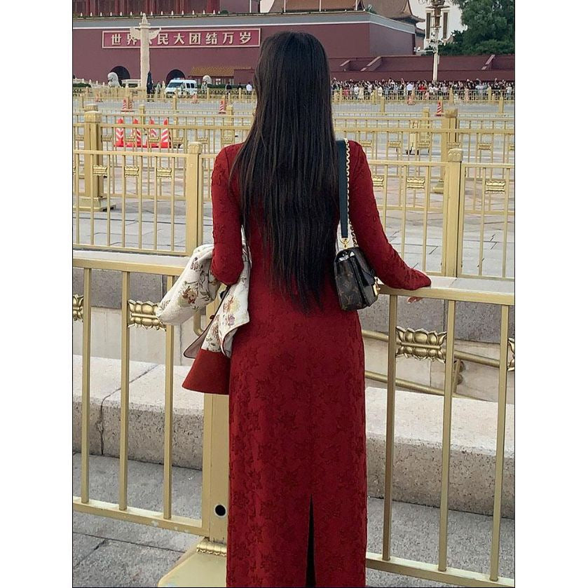 锦绣年华 大红色矜贵外套新中式套装 Splendid Years Elegant Red New Chinese-Style Suit