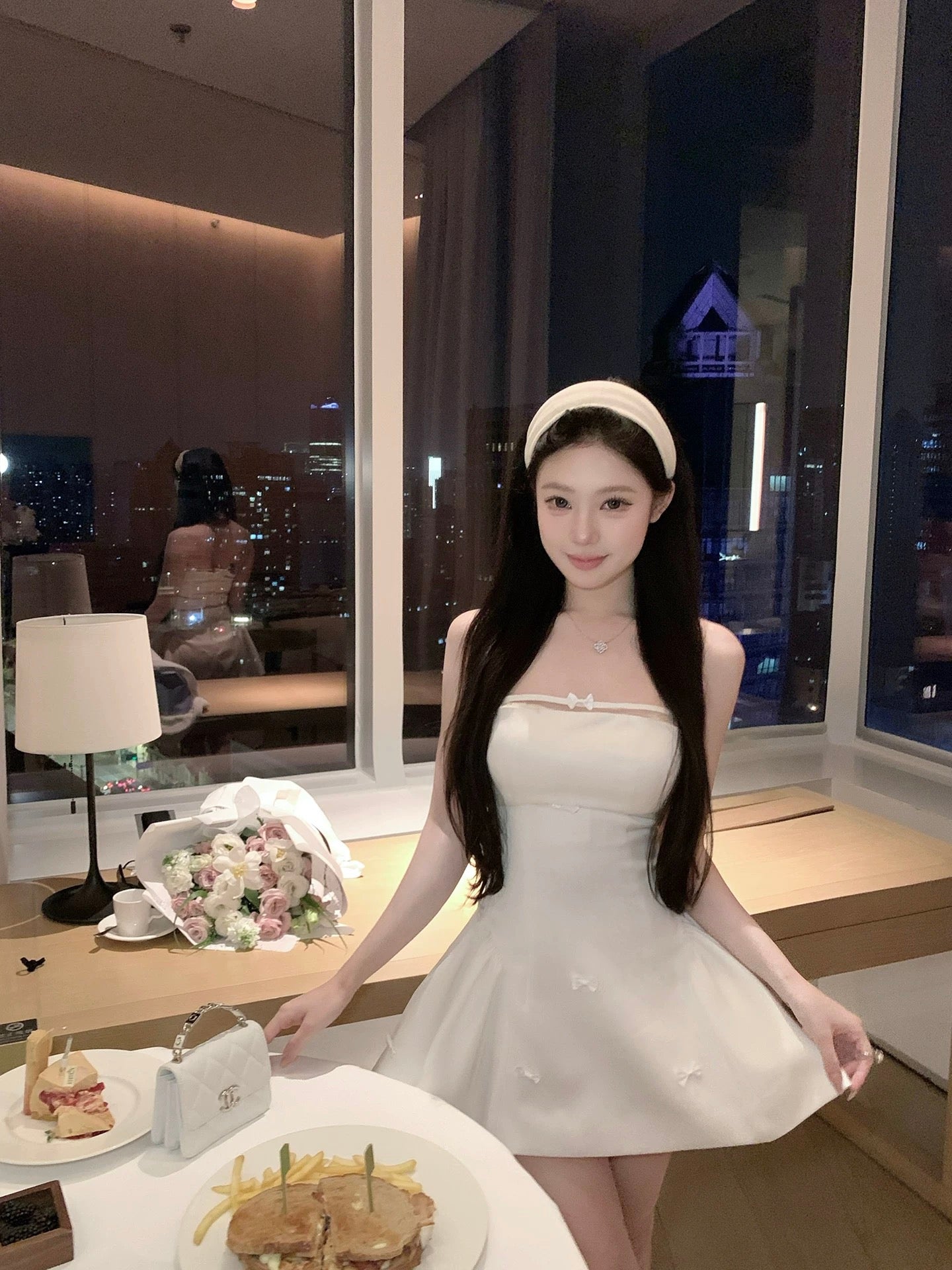 少女心事 甜美蝴蝶结蓬蓬小礼裙 Sweetheart Secrets Puffy Mini Dress with Cute Bow