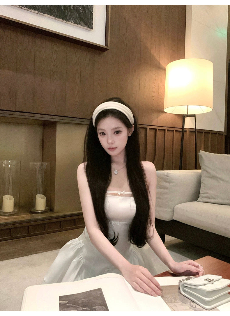 少女心事 甜美蝴蝶结蓬蓬小礼裙 Sweetheart Secrets Puffy Mini Dress with Cute Bow